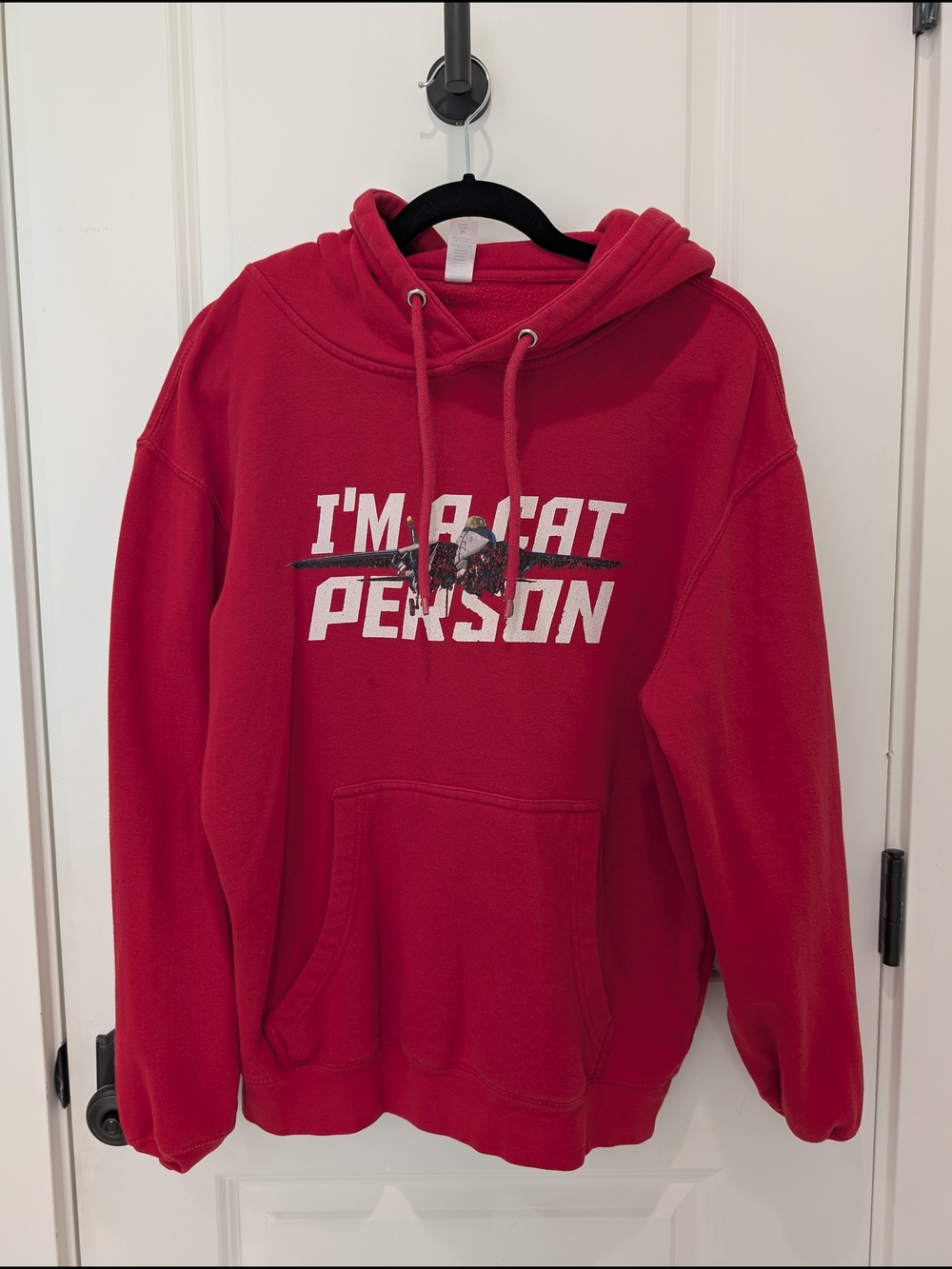 Red Graphic Pullover Hoodie - I'm A Cat Person